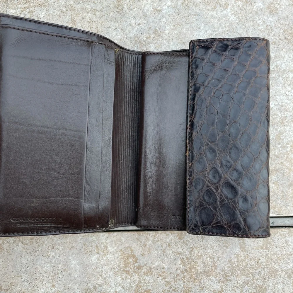 BD Jeffries Alligator wallet